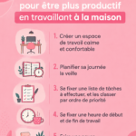 Femme souriante travaillant dans un bureau à domicile organisé et lumineux.
