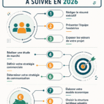 Femme d'affaires examinant son business plan pour 2026