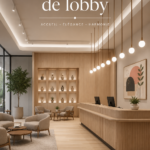 Un lobby lumineux et accueillant avec des meubles modernes