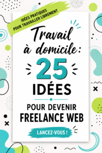 Femme travaillant à domicile sur son ordinateur portable, explorant des idées de freelance web.