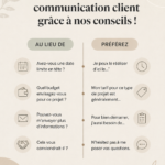 Illustration d'une femme en train de discuter avec un client, représentant l'importance d'une bonne communication