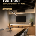 Salle de réunion moderne avec pergola au plafond et décor inspirant