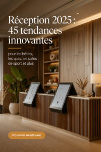 Une réception moderne avec des éléments technologiques innovants