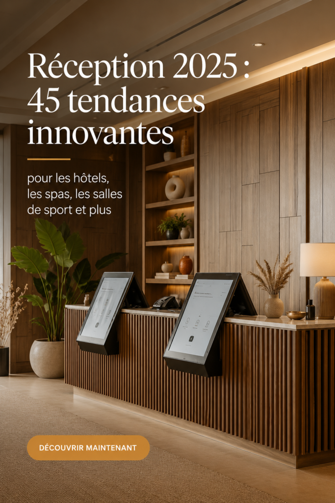 Une réception moderne avec des éléments technologiques innovants
