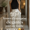 Un ensemble de tenues professionnelles chic pour femme, affichant élégance et confort.