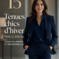 Portrait d'une femme professionnelle en tenue d'hiver élégante pour le bureau