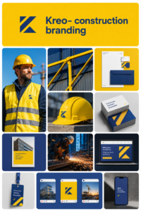 Une image montrant un logo élégant pour une entreprise de construction