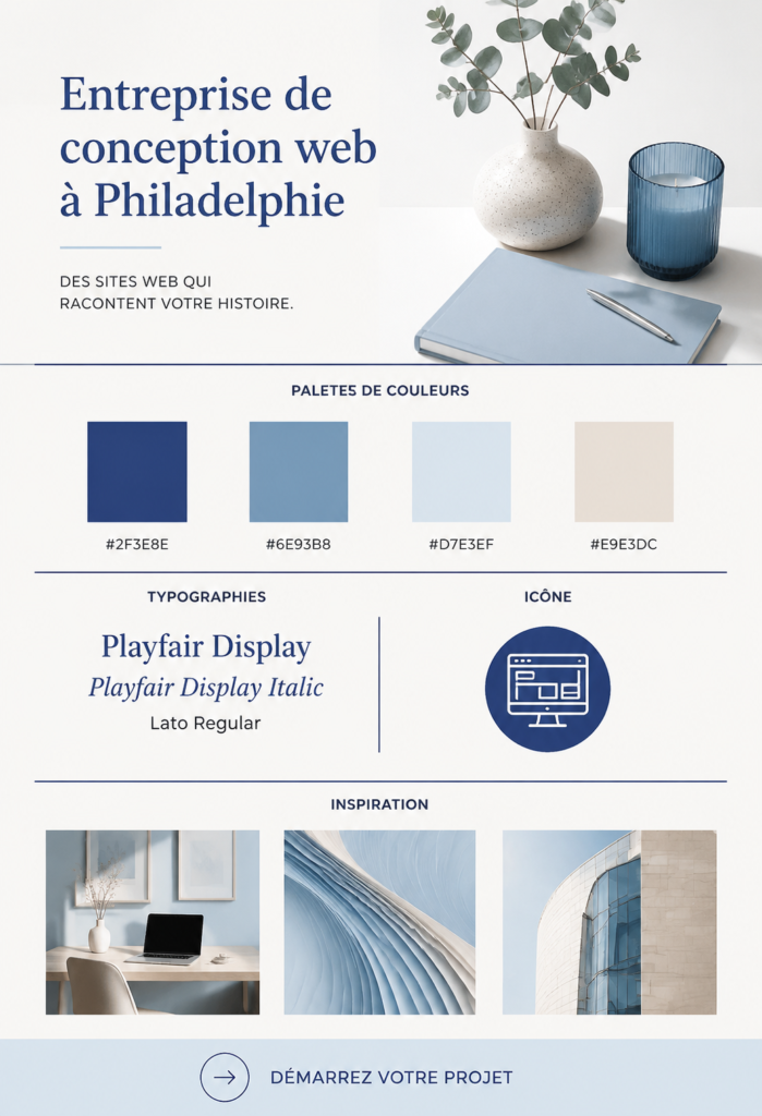 Capture d'écran d'un site web au design moderne et attractif