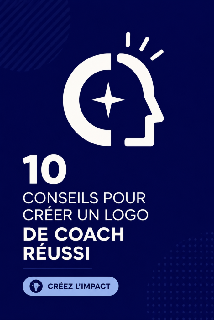 Un logo attrayant pour un coach, illustrant une identité professionnelle forte.