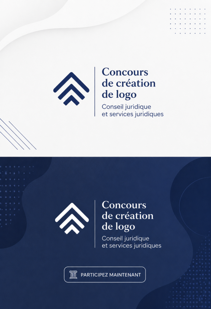 Un exemple de logo professionnel pour un cabinet juridique