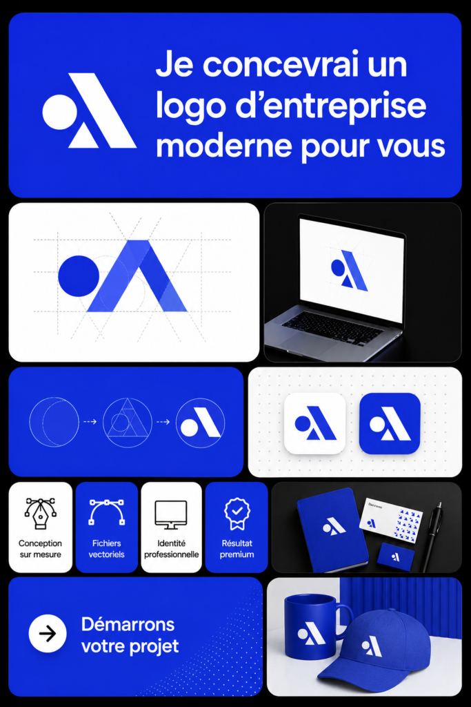 Logo moderne et coloré représentant une entreprise dynamique