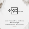 Logo moderne et professionnel conçu pour une entreprise de conseil.