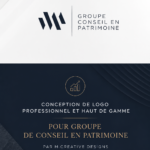 Exemple de logo professionnel pour une entreprise de consulting.