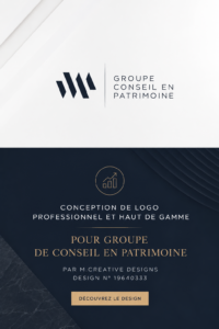 Exemple de logo professionnel pour une entreprise de consulting.