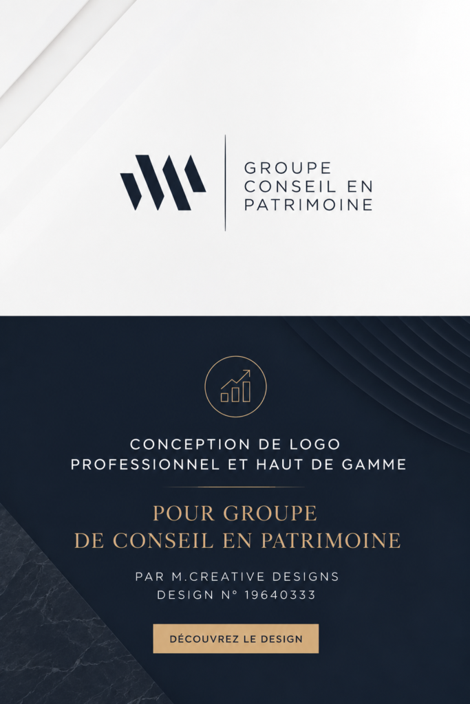 Exemple de logo professionnel pour une entreprise de consulting.