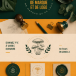 Un exemple de design de logo créatif pour une marque