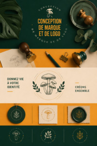 Un exemple de design de logo créatif pour une marque