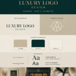 Exemple de logo de luxe élégant pour une marque