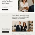 Exemple de design créatif pour une page 'À propos' mettant en avant des éléments visuels attractifs.
