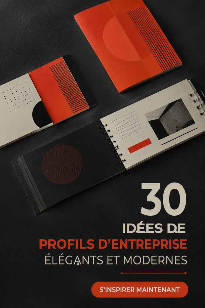 Modèles de design de profil d'entreprise modernes