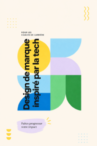 Femme utilisant un logiciel de design pour créer l'identité d'une agence de coaching.