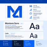 Directives de marque industrielles avec logo et éléments visuels