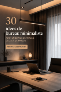 Un bureau minimaliste et épuré reflétant un environnement de travail serein.