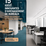 Un bureau moderne avec un design accueillant et des couleurs apaisantes.