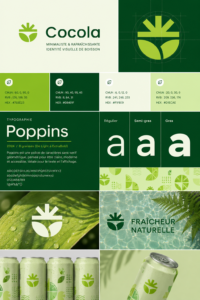 Identité de marque Cocola avec design minimaliste et frais
