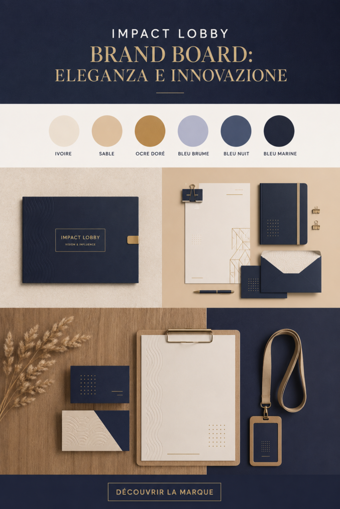 Illustration d'une marque élégante avec un design moderne