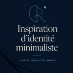 Exemple d'identité de marque minimaliste avec un logo épuré et des couleurs neutres.