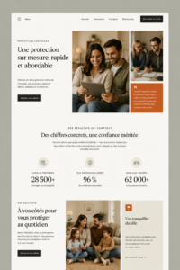 Inspiration de design de page d'accueil moderne pour un site web
