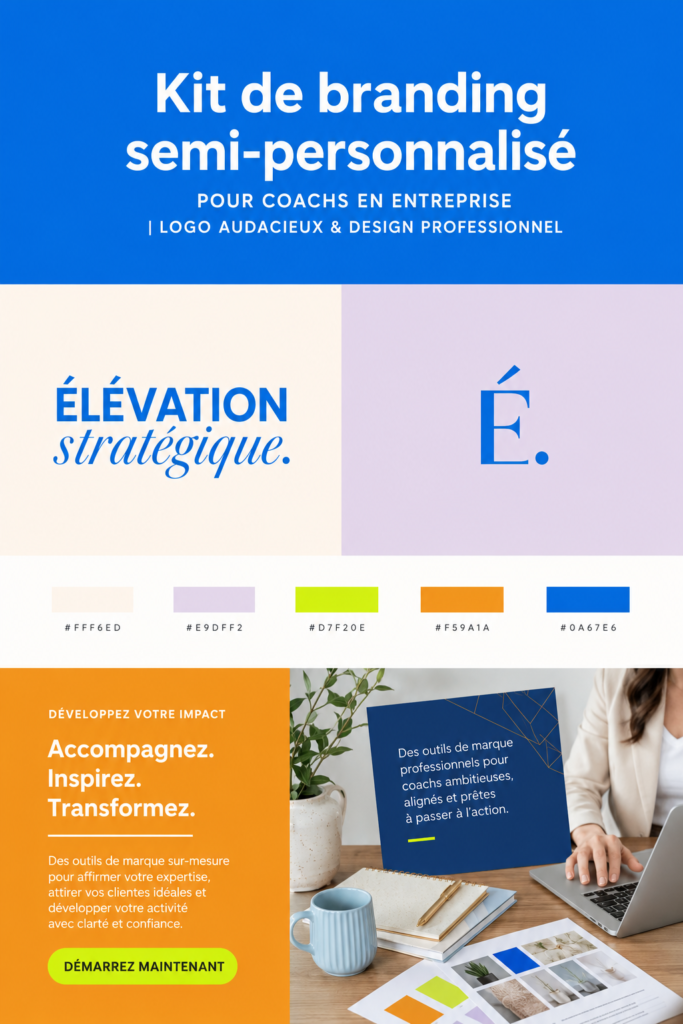 Kit de marque semi-personnalisé pour coachs professionnels