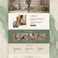 Modèle de site web élégant pour une marque de bien-être