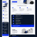 Modèle de site de conseil moderne avec un design professionnel