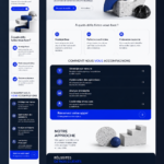 Modèle de site de conseil moderne avec un design professionnel