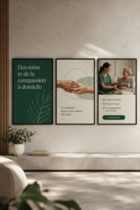 Une famille réunie autour d'un repas chaleureux à domicile, cultivant le soin et la compassion.