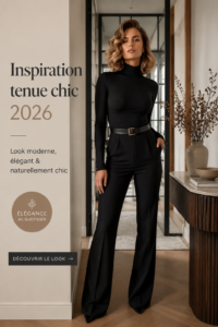 Une tenue élégante et moderne pour femmes, composée d'une blouse chic et d'un pantalon stylé.