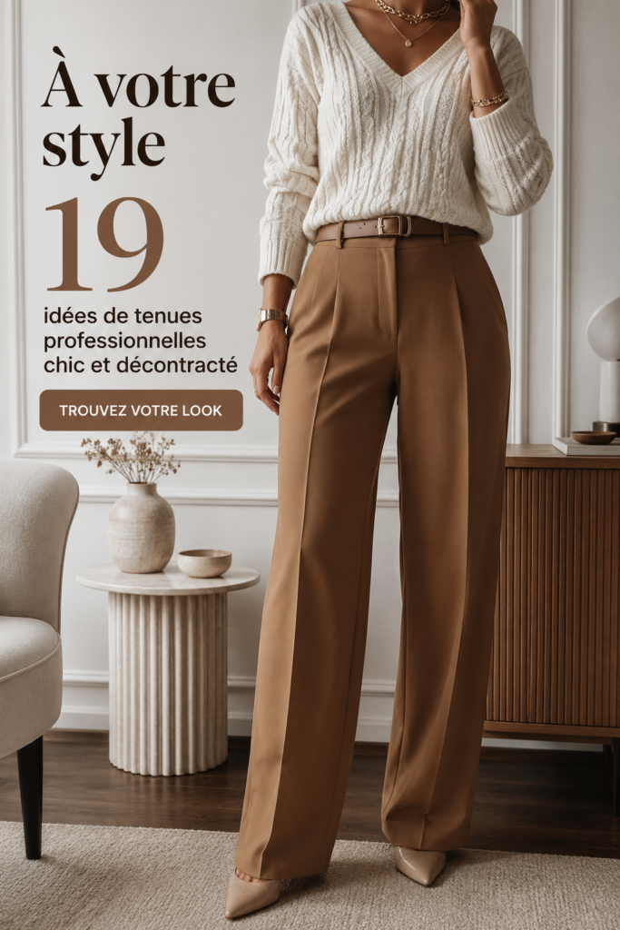 Exemple de tenues smart casual pour le travail