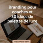 Palette de couleurs élégantes pour le branding de coachs