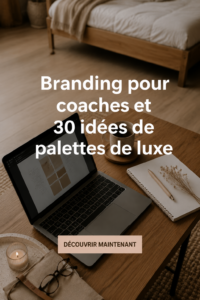 Palette de couleurs élégantes pour le branding de coachs