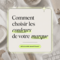 Palette de couleurs pour une marque inspirante.