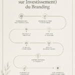 Une femme d'affaires consulte des graphiques de retour sur investissement concernant le branding de son entreprise.
