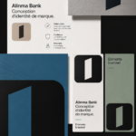 Design d'identité de marque moderne avec éléments graphiques distinctifs