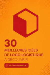 Exemples de logos logistique modernes en différentes couleurs et styles.
