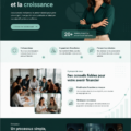 Exemple d'interface moderne pour une application de fintech mettant en avant une expérience utilisateur fluide