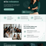 Exemple d'interface moderne pour une application de fintech mettant en avant une expérience utilisateur fluide