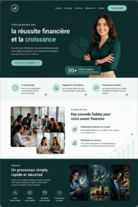 Exemple d'interface moderne pour une application de fintech mettant en avant une expérience utilisateur fluide
