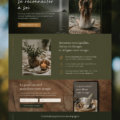 Un écran d'ordinateur affichant un design de site spirituel inspirant.