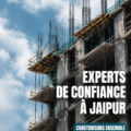 Groupe d'experts en construction collaborant sur un projet à Jaipur.
